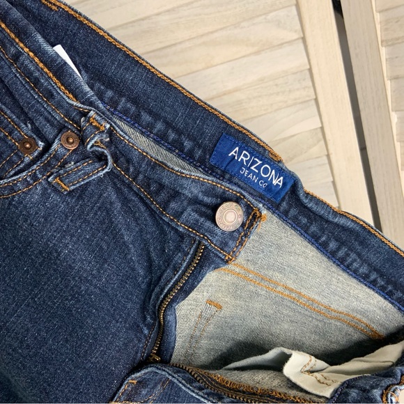 Arizona Jean Co Men’s Flex Slim Straight Leg Dark Wash Denim Jeans 29 - Picture 7 of 9